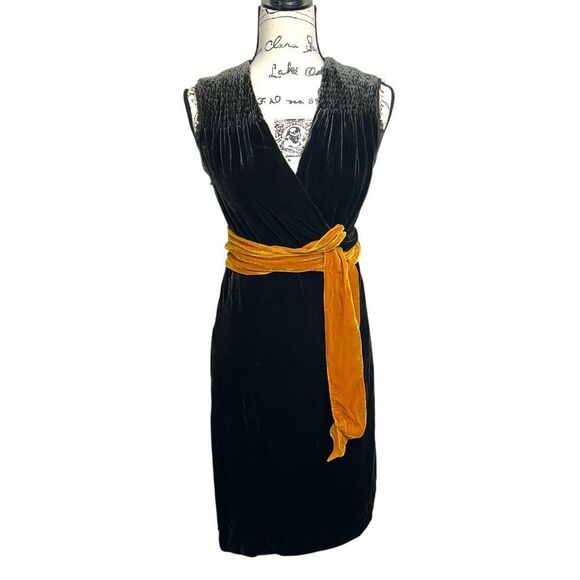 NEW Kenneth Cole Green Velvet Wrap Sleeveless Midi Dress, 8 - Picture 1 of 10